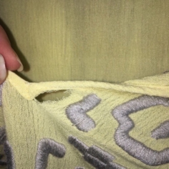 Altar'd State Yellow Embroidered Blouse - Picture 11 of 11